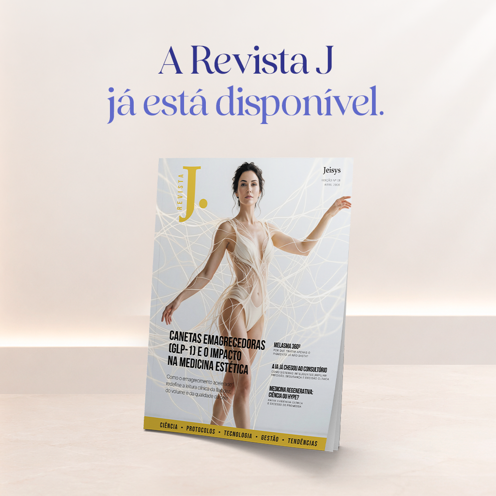 Capa da Revista J da Jeisys Medical, edição sobre canetas emagrecedoras GLP-1 e medicina estética